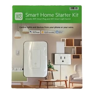 Wemo Smart Home Starter‎ Kit Smart Plug Switch Controlled Google Apple Alexa New